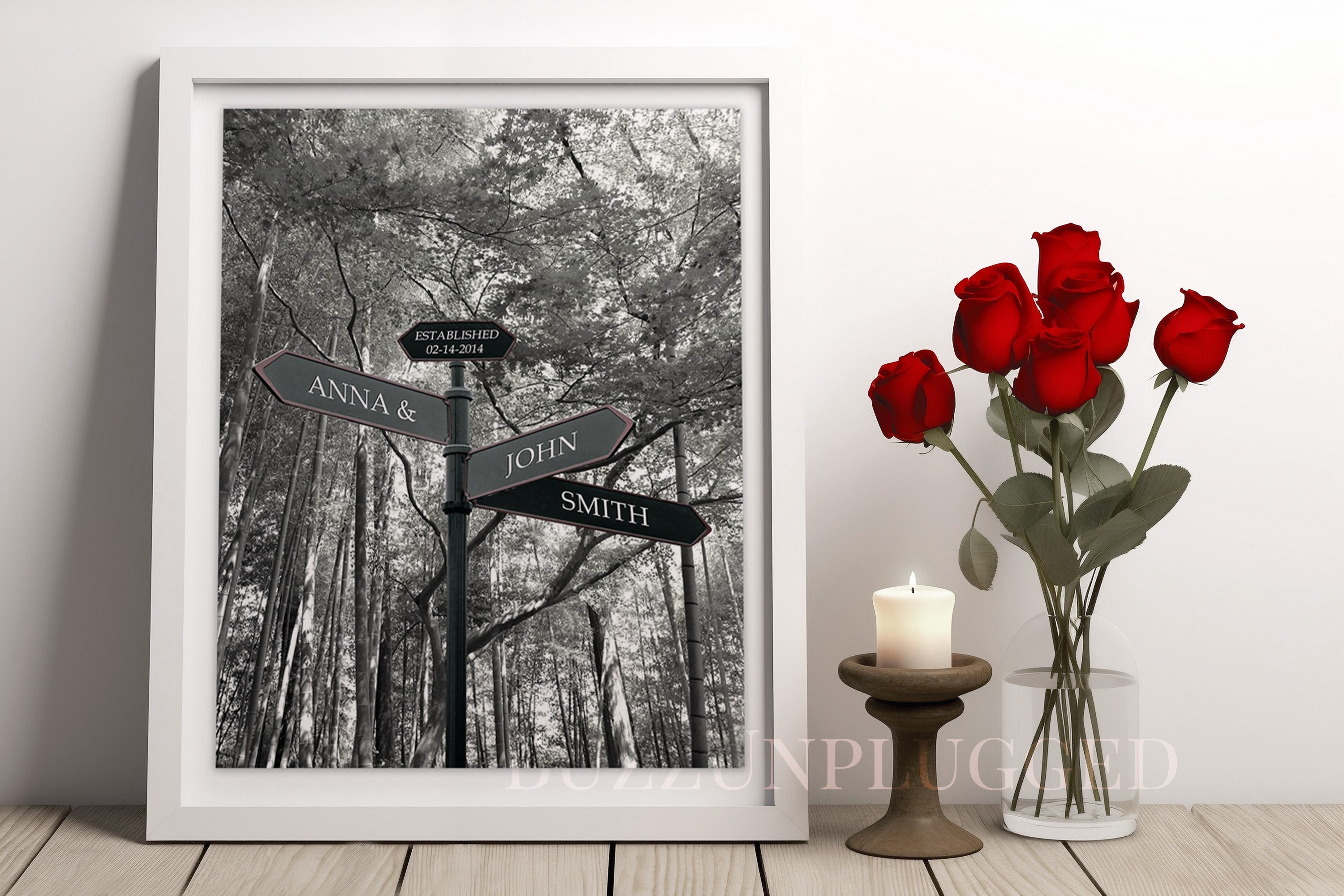 Personalized Intersection Sign, Custom Anniversary Gift, Personalized ...