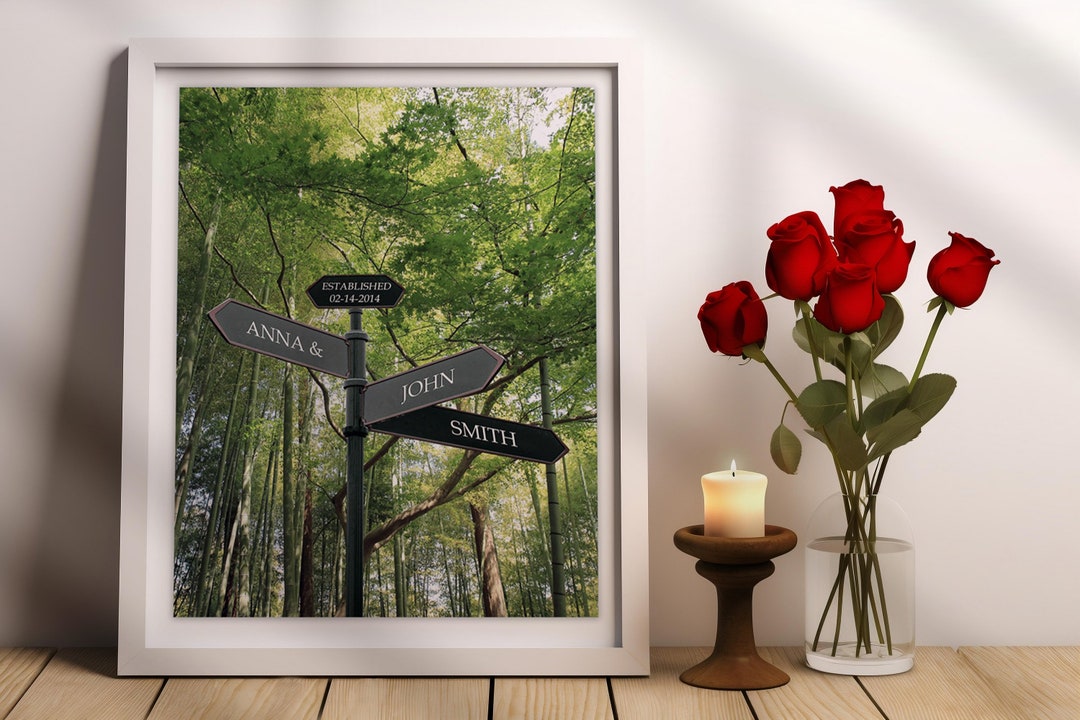 Personalized Intersection Sign Custom Anniversary Gift - Etsy