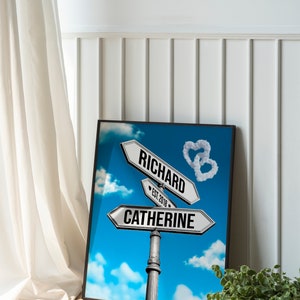 Personalized Intersection Sign, Custom Anniversary Gift, Personalized ...
