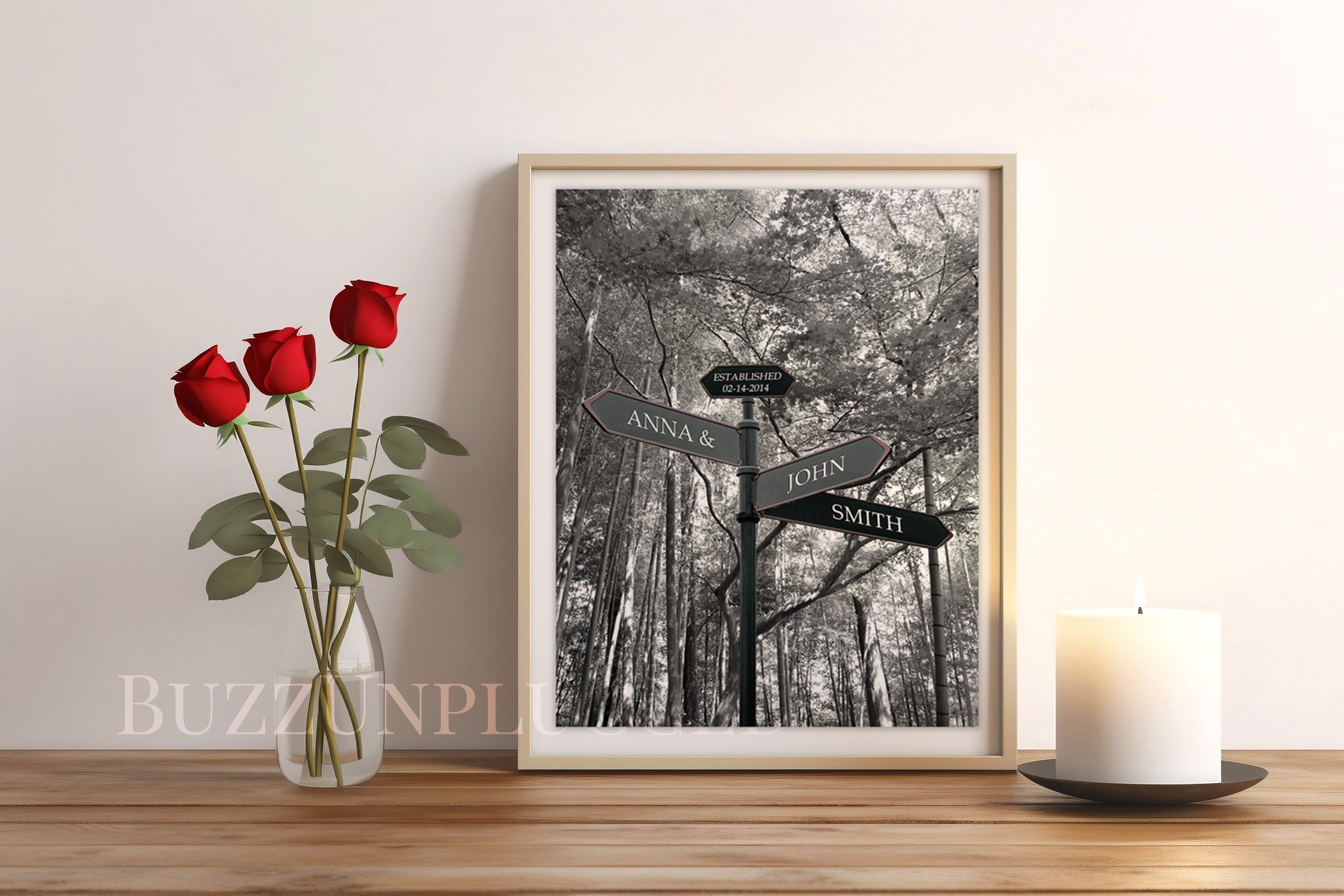 Personalized Intersection Sign, Custom Anniversary Gift, Personalized ...