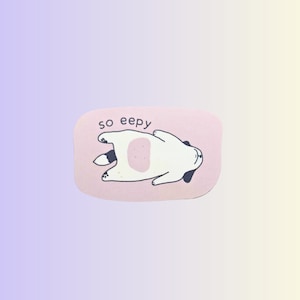 So Eepy Funny Dog Meme Sticker