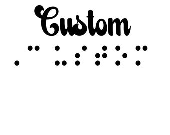 Personalized PNG sim Braille File, Custom PNG file for sim Braille and Print