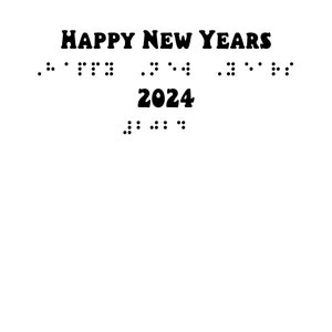Feliz ano novo sim braille PNG arquivo