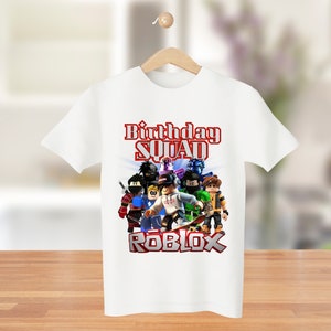 Jungen Roblox Birthday Squad Geburtstag Shirt, Sofort-Download, Aufbügeln Transfer, zu Hause ausdrucken.
