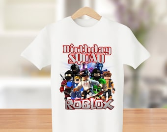 Jungen Roblox Birthday Squad Geburtstag Shirt, Sofort-Download, Aufbügeln Transfer, zu Hause ausdrucken.