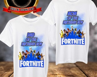 Maglietta per il compleanno di mamma e papà con videogioco, da stirare, da stampare a casa.