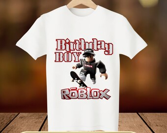 Boys Roblox Birthday Squad Birthday Shirt, Instant Download, Iron