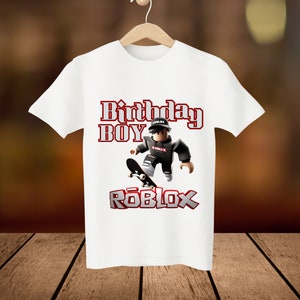 Jungen Roblox Skateboard Geburtstag Shirt, Sofort-Download, Aufbügeln, Drucken zu Hause.
