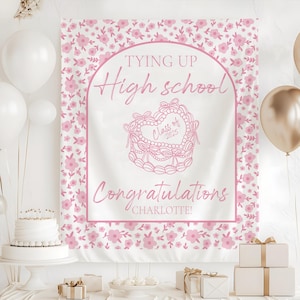 Custom Graduation Tapestry, Personalized Graduation Yard Sign, Graduation Party Decor, Class of 2025 Graduation Backdrop, Grad Party Banner
