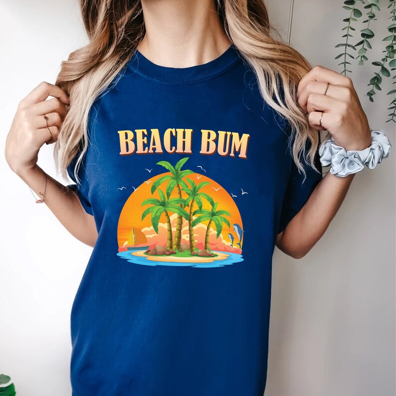 Beach Bum Shirt, Summer Gift for Her, Beach Waves Tee, in My Summer Era ...