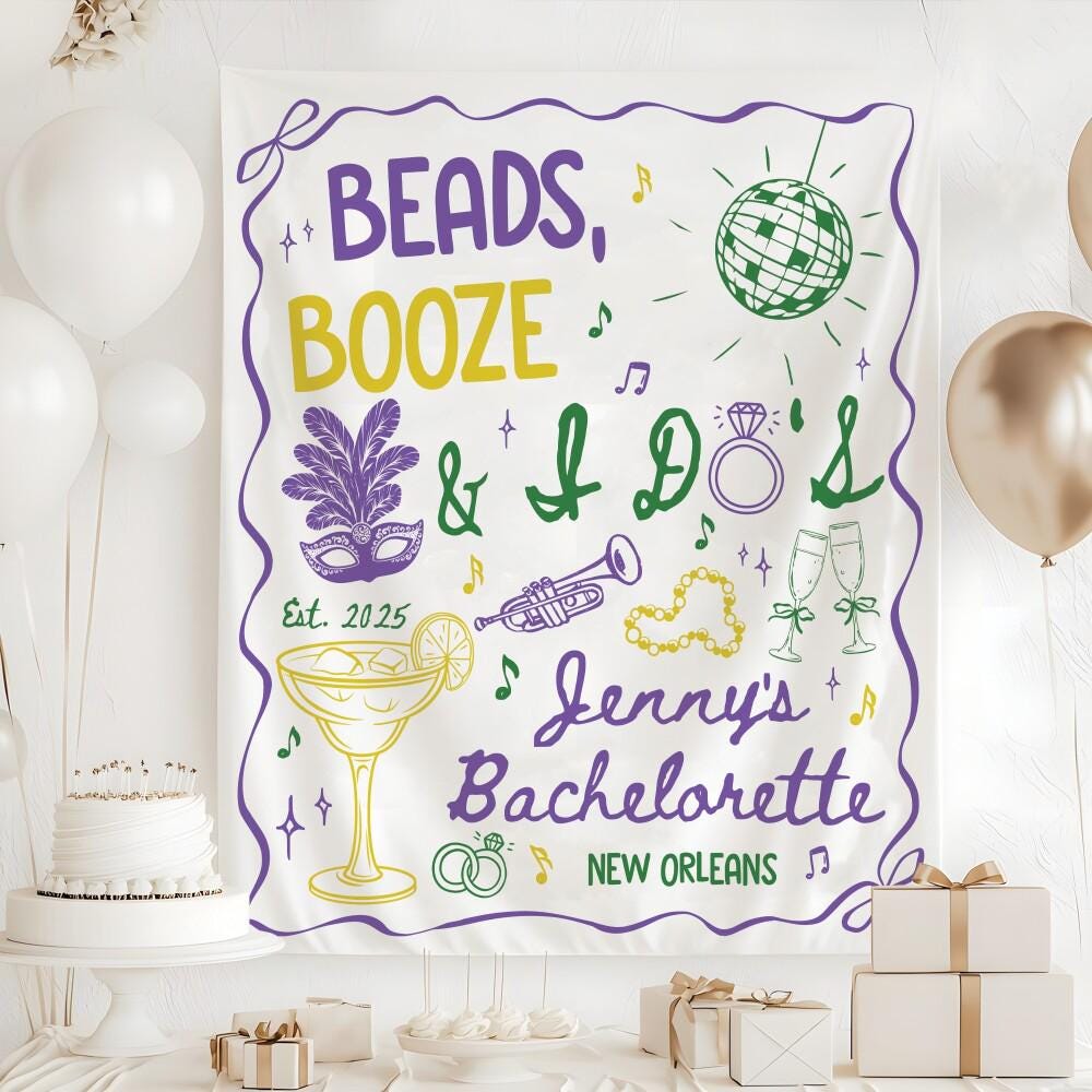 Beistle Mardi Gras Insta-Theme Float Backdrop Props – 65" & 67" Plastic Decorations, 2-Pack