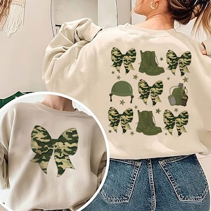 Army Girlfriend Coquette Sweatshirt, Proud Army Girlfriend Sweatshirt, Valentines Day Shirt For Military Girlfriend, Army Girlfriend Shirt