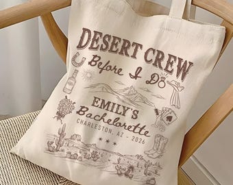 Desert Bachelorette Trip Tote Bag, Desert Crew Before I Do Tote Bag, Scottsdale Bach Party Gift, Gift For Bridesmaid
