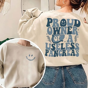 Useless Pancreas Sweatshirt, Diabetes Awareness Tee, Lazy Pancreas Club