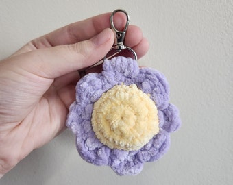 Handmade Flower Keychain Crochet Amigurumi Bag Charm