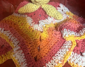 Handmade Crocheted Teddy Bear Lovey