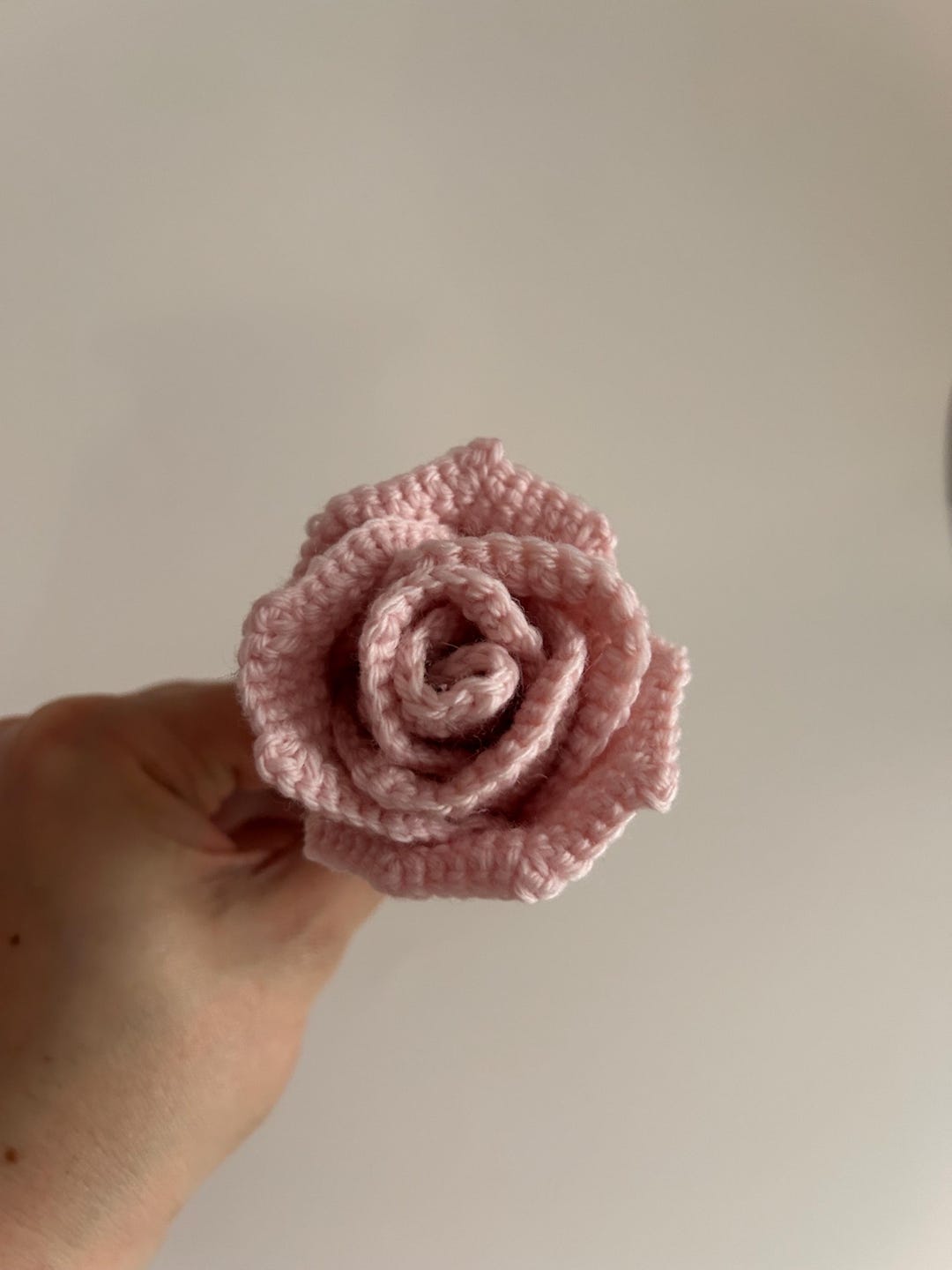 Pink Crochet Roses Handmade Crocheted Pink Roses - Perfect Gift, Home Decor & Floral Charm ...