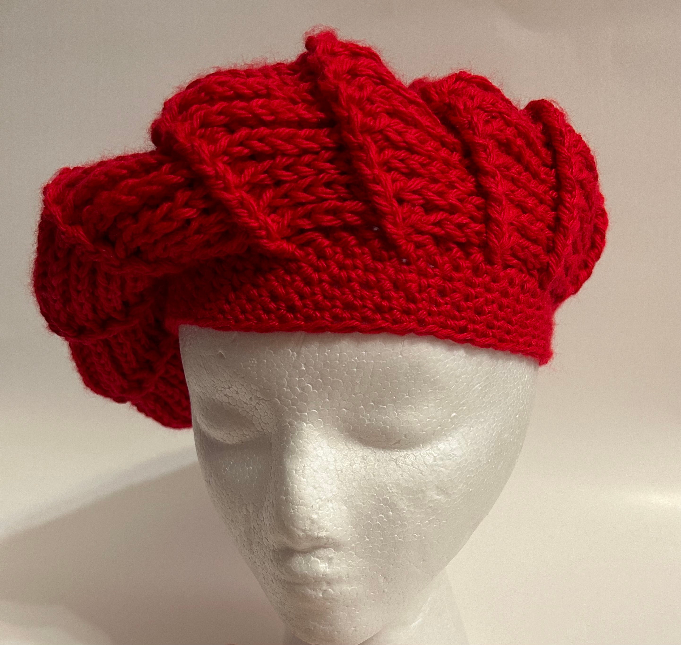 Cherry Red Beret - Etsy display picture 2