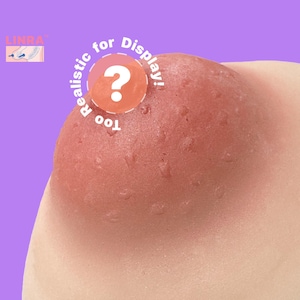 Silicone Nipple Prosthetic Adhesive Attachable Nipples Reusable Washable for Crossdressers, Drag Queen, No.19(A Pair,3 Colors)