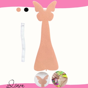 LINRA Butterfly Tucking Tape Self-adhesive Pre-Cut for Men/Women Transgender Crossdresser Drag Queen Waterproof,One Time Use,2 Colors