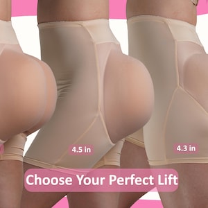 LINRA 3 Thickness Butt Lifter Pads,One-Piece High Waist Butt Enhancer,Hip Pads Shorts,Foam Padding,Shapewear,Drag Queen,MTF,Crossdresser image 10