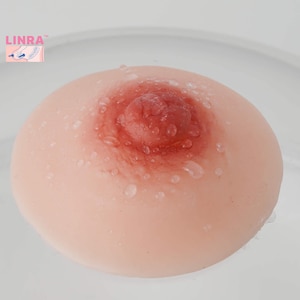 Silicone Nipple, Sexy Breast, Silicone Prosthetic, Adhesive Attachable Nipples, Reusable, Washable, Crossdressing, Drag Queen, No.21 (A Pair