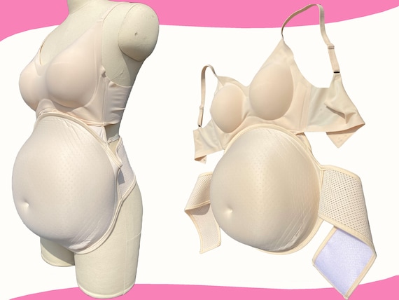 Faux Ventre De Grossesse Réaliste - Chinlon Léger Et Respirant - Pour Cosplay, Théâtre, Déguisements