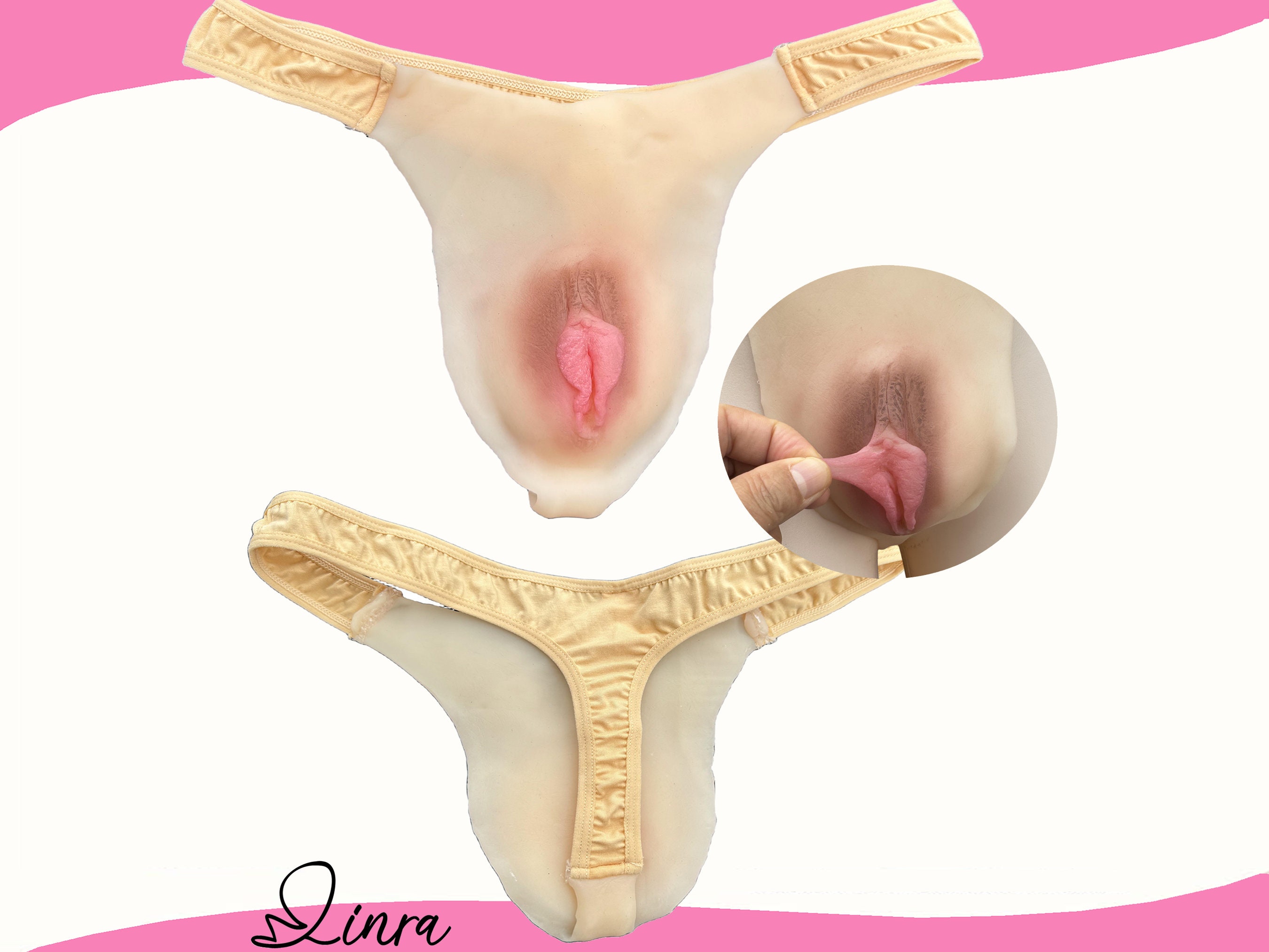 Camel Toe Panties With SILICONE Front For Men! Crossdresser, Transgender,  Drag