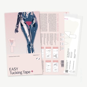 NewEve Tucking Tape Plus 7 Pack, Gaff Panties, Tucking Underwear for Trans Women, Crossdressers, Drag Queens