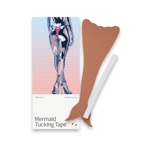 Mermaid Tucking Tape - Tuck Kit - Gaff Panties - Tucking Underwear for Trans Women, Crossdressers, Drag Queens – 7 Pack Beige