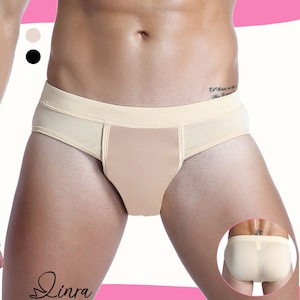 LINRA Tucking Tape Gaff Cotton Panty Avoid Camel Toe Underwear Skip the Line-Transgender,Crossdresser,Men&Women,2 Colors