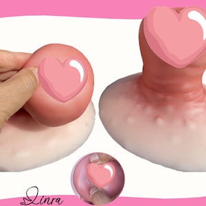 LINRA Huge Silicone Nipple Prosthetic Adhesive Attachable Fake Insertable  Nipples | Reusable Washable for Crossdressers, Drag Queen(A Pair)