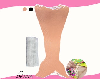 LINRA Kit de cinta adhesiva de sirena para hombres, autoadhesivo precortado para travestis transgénero, adhesivo impermeable para mujer, Drag Queens, uso único
