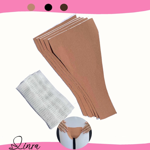 LINRA Tucking Tape Kit Selbstklebende wiederverwendbare vorgeschnittene für Transgender Crossdresser Wasserdichtes Damen / Herren Gaff, 3 Farben