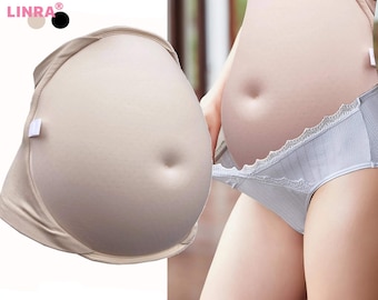 LINRA Sponge Fake Pregnancy Belly with Seamless Waistband for Movie TV Cosplay Performance Women's Novelty Pregnant Belly Costume Accessory