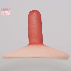 Silicone Nipple Prosthetic, Sexy Breast, Adhesive Attachable Nipples, Reusable, Washable, Crossdressing, Drag Queen, No.16 (A Pair