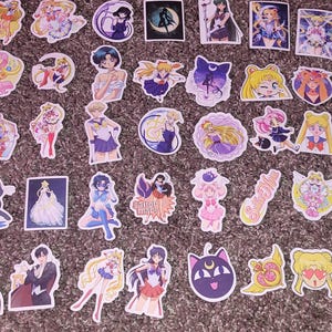 Sailor Moon Jupiter Anime cartoon character movie kids sticker pack