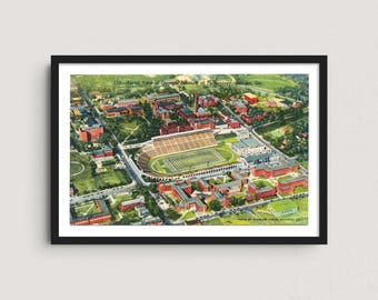 Georgia Tech 1949 Vintage Postcard Art Print