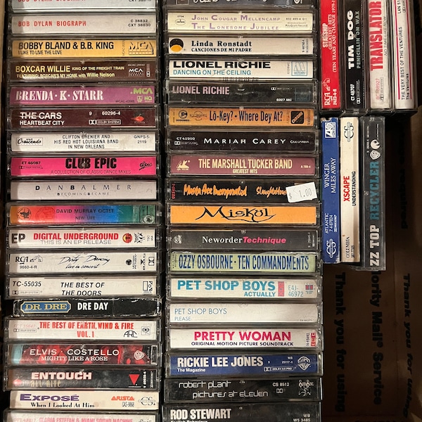 Hip Hop, R&B, Rap, Classic Rock, Rock, Alternative, Country, Pop, Soundtrack, 80's, 90's + More Cassettes - Tested and Working