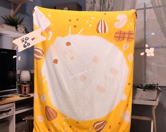 Soft Yellow Hamster Blanket throw