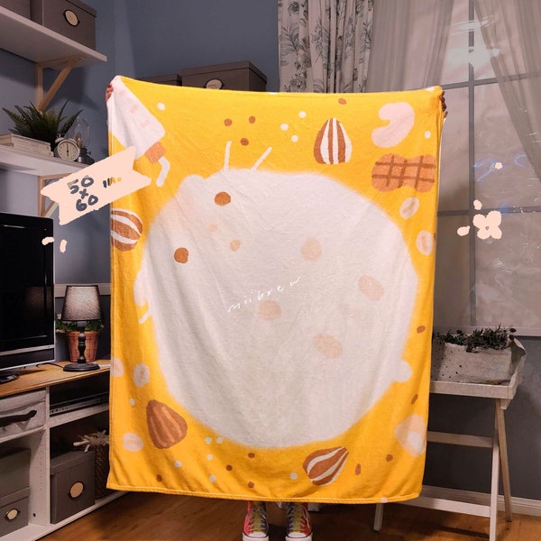 Soft Yellow Hamster Blanket throw