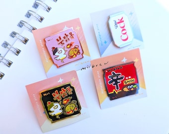 Buldak Shin Ramen / Spille smaltate da 1,25 pollici