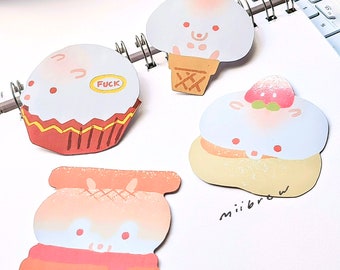 Cute Dessert Hamster | 3 inch Holographic stickers