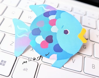 Regenboogvis | 3 inch vinylsticker Kinderprentenboek