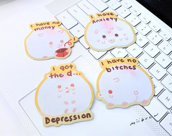 Relatable meme hamster | 3 inch Holographic stickers