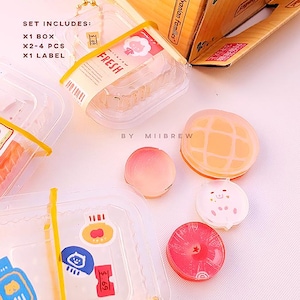 Bricolage Bento fruits, nourriture pour emporter, breloques