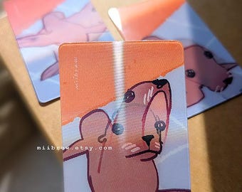 Tiktok meme cats | credit card Lenticular cover