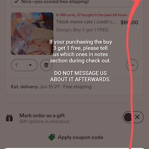 Tiktok meme cats | credit card Lenticular cover image 5