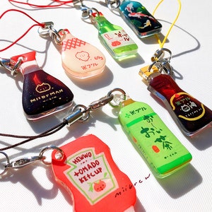 Asian Drinks and condiments | 1.25 inch Charms