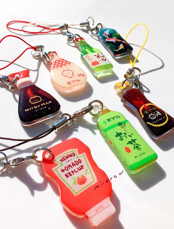 Asian Drinks and condiments | 1.25 inch Charms